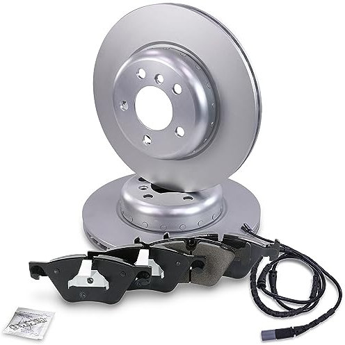 BESTPRICE BESTPRICE Bremsensatz Vorderachse inkl. Bremsscheiben Ø 330 mm Belüftet + Bremsbeläge vorne inkl. Verschleißkontakt Kompatibel mit BMW 5er (F10), 5er Touring (F11)