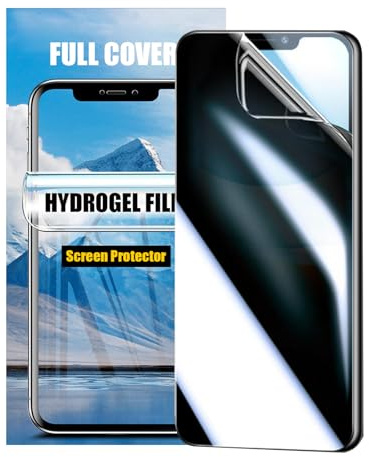 LOOKSEVEN 2 Pack Privacy Hydrogel Film For iPhone 11 Soft TPU Screen Protector, High Sensitivity Protective Film (Not Tempered Film) | Soft TPU Screen Protector, High Sensitivity Protective Film, Not Tempered Film