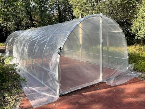 FRANCE SERRES - Serre de Jardin 30m² | Tunnel 10x3m | Bâche Thermique | ø32mm | 2 Portes sur Charnières