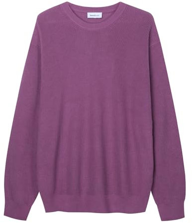 Diana Studio, Girocollo in Maglia - Uomo, 100% Cotone, Maniche lunghe, Regular Fit, Viola, XL