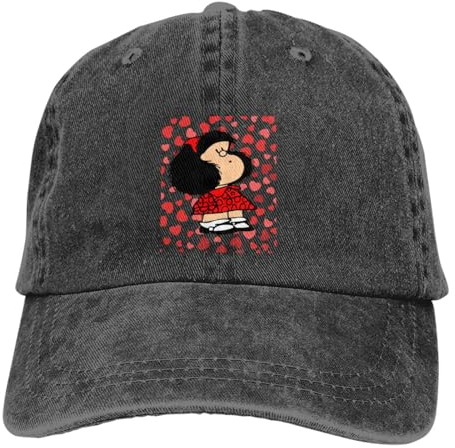 Baseballkappe Unisex und modische Mafalda Cartoon Mehrfarbige Mütze Spitz Damenkappe Charlie Brown Boo Berry Awesome Personalisierte Visierschutzhüte Sport Outdoor-Geschenke