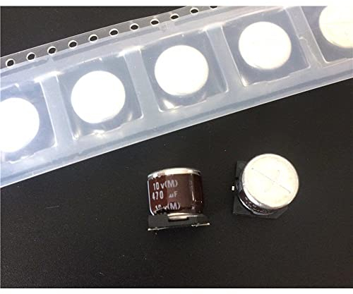 50 Stück 470uF 10V RVJ-Serie 10x10mm 10V470uF Chiptyp SMD Audio-Elektrolytkondensator