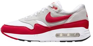 NIKE Sportswear - Turnschuhe AIR MAX 1 aus Leder, weiß-hellrot (5.5)