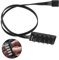 4 PIN/3PIN PWM Fan Splitter Adapter CPU Cooling PC Fan Hub Power Supply Extension Cable Internal Motherboard Connector Sleeved Case for 12V Desktop Computer Cooler Fans 1 To 5 Way (HUB Model 2)
