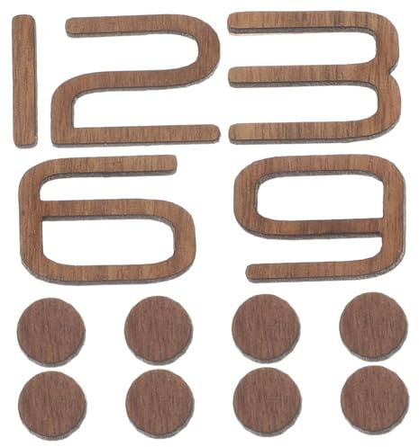Cabilock DIY Wanduhr Zubehör Set Aus Schwarzem Walnussholz Mit Klare Arabische Zahlen 9 Zoll Leise Quarzuhr Für Wohnzimmer Büro Und Kreative Wanddekoration