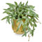 Briful 9.8 Artificial Fern Plants in Pot Pteris Cretica Fake Plants, Faux Fern in Gold Metal Pot Decorative Artificial Plants for Home Living Room Kitchen Bathroom Decor