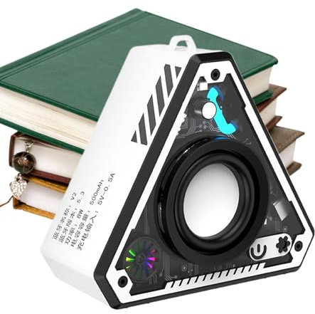 Altavoz Pequeño Portátil,Subwoofer Inalámbrico Portátil - Equipo de Sonido Estéreo con Grave Amplificado Recargable para Viajes, Ducha y Gimnasio