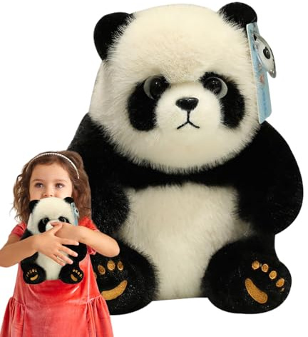 Polar Bear Plüschspielzeug, niedlich Panda Kuscheltier - Realistischer gefüllter , schöner schlafender Begleiter Puppenkissen für Sofa, Auto