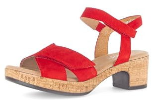 Gabor Damen Plateausandalen, Frauen Sandalen,offen,Ultra-Light,Visone,Amazon,bequem-e,bequemlichkeit,breite,extra,fire (S.Kork),38 EU / 5 UK