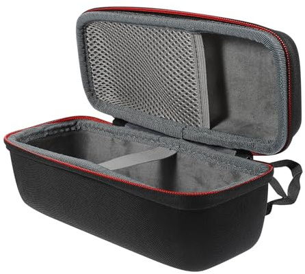Custodia Rigida per Altoparlante Wireless Nera, Borsa Organizer | Eva e Nylon, Resistente All'usura e Antigraffio, per Speaker e Caricatore, Formato Portatile