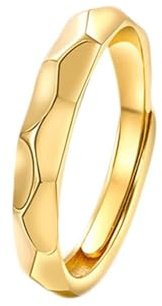 Gold Ring Herren, Wedding Ring Gr.56 (17.8) Hochzeitsringe Echt 18 Karat Gelbgold