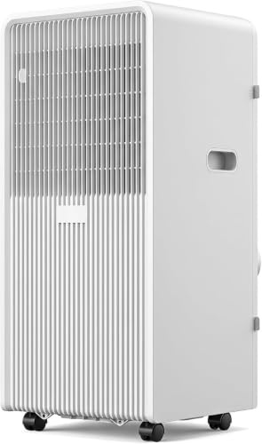 GIOFEOIK Condizionatore Portatile con Telecomando, Ventola Rinfrescante Silenziosa Deumidificatore, Oscillazione 120°, Timer 24 Ore, Kit Finestra Facile per Ufficio Casa, 10000 BTU, 10000 BTU