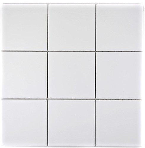 Mosaik Fliesen Mosaikfliesen Keramikmosaik Keramik Kachel weiß matt