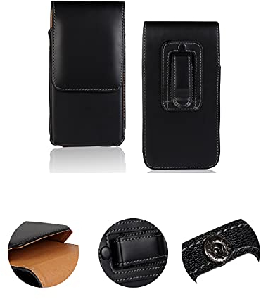K-S-Trade Qualitativ & Innovativ Holster Gürtel Tasche Für Caterpillar Cat S31 Handy Hülle Leder Schwarz, 1x
