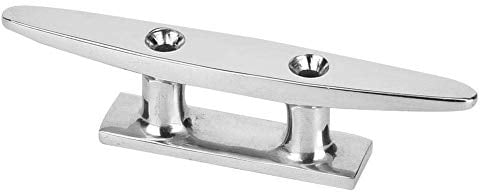 Bootsklampe Marine Open Base Edelstahl-Basis Klampe Spiegel poliert Bootszubehör Basis Klampe Rope Base Seilbasis für Marine Yacht (4in)