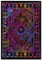 THE ART BOX Indie Wandteppich Baumwolle Mandala Wandbehang Deko Teppich Aesthetic Room Decor Dekoration Wohnzimmer Indische Tücher Schlafzimmer Deko, lila multi, 75x100 Cm