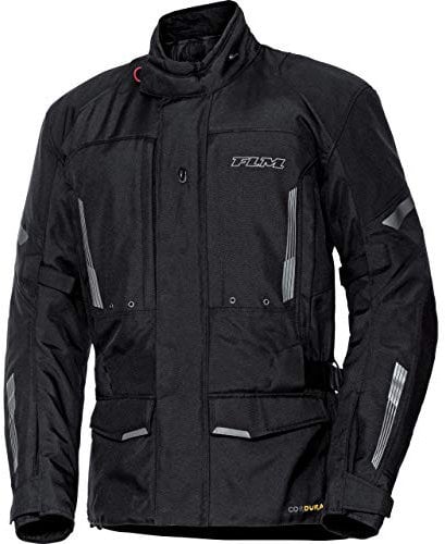 FLM Touren Textiljacke 3.0 - Wasserdicht, Winddicht, Atmungsaktiv - Cordura, Reflektoren, Prote schwarz L