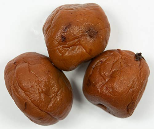 Food-United japanische Umeboshi Salz-Aprikosen-Pflaumen 1000g nur 3 Zutaten Ume Früchte Meersalz Shiso-Blätter ohne Aromen ohne Konservierungsstoffe natürlich fermentiert alte japanische Ess-Tradition
