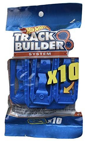 Hot Wheels 9261 inkl. 10 Schienenverbindern, Baupack, blau