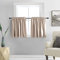 DONREN Verdunkelungsvorhänge für kleine Fenster, Schrankvorhang, Etagen für Küche, mit Stangentasche, warmes Taupe, 76,2 x 91,4 cm, 2 Paneele
