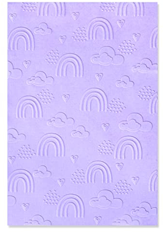 Sizzix Multi-Level Textured Impressions Embossing Folder Rainbow Sky von Jennifer Ogborn, 665739, multicolor, One Size