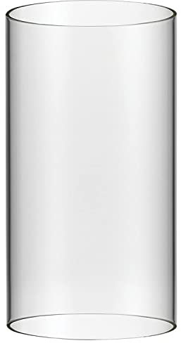 SALKING Ersatz-Glaszylinder für Wachsschmelzwärmer, Hurricane Kerzenhalter, Breite 10,2 cm, Höhe 20,3 cm, Öffnung beide Enden, Kaminrohr, offenes Ende, 1 Stück