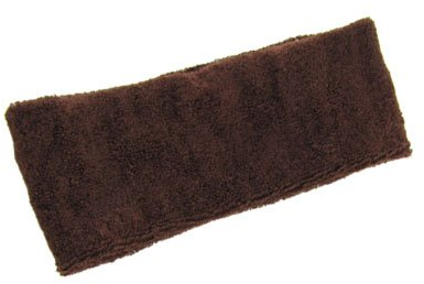 Ruilogod Terry Athletic Elastic Headband Volleyball Sporttuch Schweißband Schokolade