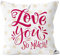 GADXE Altrosa Kissen Set Valentinstag Kissenbezug Wohnzimmer Sofa Schlafzimmer Dekoration Kissenbezug Kissen Senfgelb Schwarz (B, One Size)