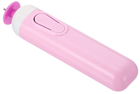 PATIKIL Elektrisk quilling-penna, 10 cm, slitsade verktyg, automatiserade pappersremsor, volymrullning för gör-det-själv-konsthantverk, rosa