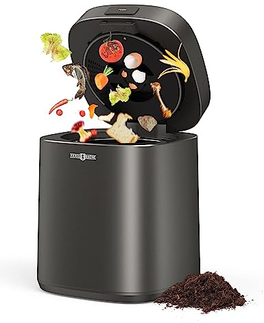 Paris Rhône Smart Waste Kitchen Composter, Electric Kitchen Compost Bin Eco-Friendly Sustainable Indoor Countertop Food Cycler with 3 Modes, Odor-Free with Carbon Filters, Fertilizes Your Garden