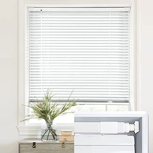 HUHJYUGE Veneziana Alluminio 50x120cm, Veneziana per Finestra Senza Foratura, Tende Oscurante in Metallo, Persiana Regolabile in Altezza E Lamelle Inclinabili, per Ufficio, Bagno