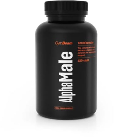 GymBeam AlphaMale Testobooster - umfassender Testobooster mit Vitaminen und Mineralien, 120 caps