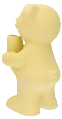 DIKACA Little Bear Shape Ceramic Pot Sitting Room Ornament Garden Planters Decor