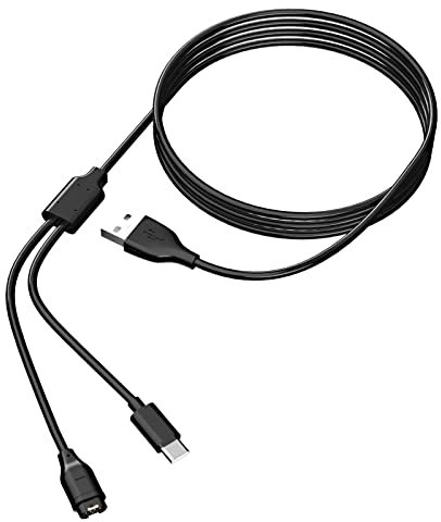 Câble de Chargement Compatible avec la Montre de Sport Garmin USB-C, Chargeur 2 en 1 pour téléphone Portable/Montre de Sport