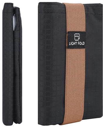 LIGHT FOLD Slim Wallet Geldbörse– Ultradünne Männerbörse mit RFID-Schutz für höchste Sicherheit– Geldbörse für die vordere Tasche mit 3 Kartenfächern und einem Geldscheinfach für einfache Organisation