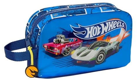 HOT WHEELS SONNY - Porta Desayunos Térmico, Termo, Portatodo, Calidad y Máxima Resistencia, Porta Comida, Recreo, 21.5x6.5x12 cm, Color Azul marino
