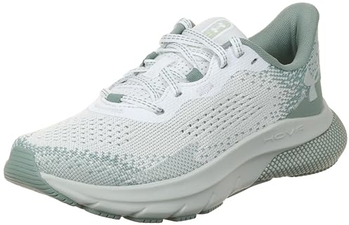 Under Armour Damen Women's UA HOVR Turbulence 2 Running Shoes Sneakers, Weiß/Kieselgrün/Hydrogrün, 37.5 EU