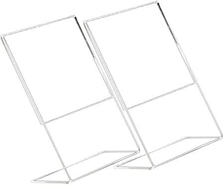 OUNONA 2stücke Acrylständer Für Schilder Transparenter Fotohalter Für Desktop Meeting-display-ständer Robust Und Langlebig Für Büros Und Ausstellungen