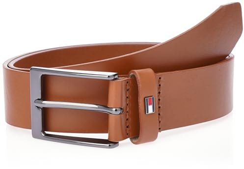 Tommy Hilfiger Herren Gürtel Layton 3,5 cm Ledergürtel, Braun (Cognac), 105 cm