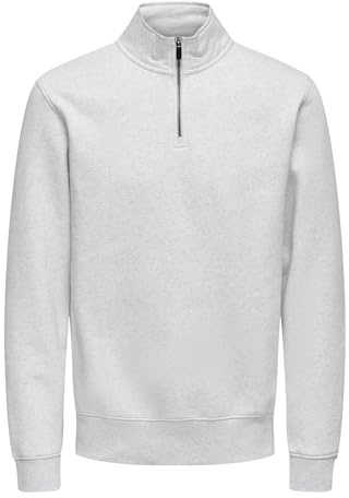 Only & Sons Herren Onsceres Half Zip Sweat Onsceres Half Zip Sweat (1er Pack)