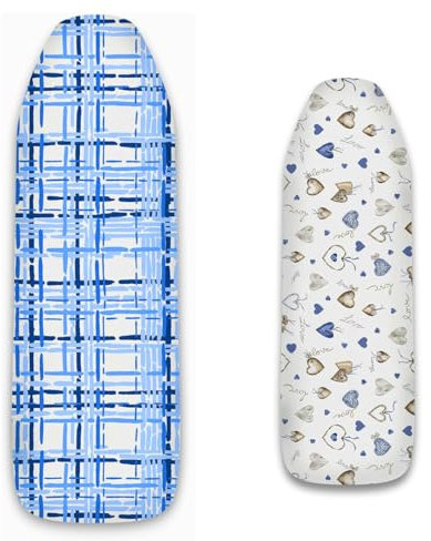 Ka' Mia Copriasse da Stiro Compatibile con Assi Foppapedretti con Elastico 116x65 cm - Realizzato con Tessuto al Titanio - consigliato per Assi Fino a 101x50 cm (Moderno)
