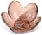 Lusofie Decorative Bowl Flower Shape Trinket Dish Small Crystal Glass Ring Trinket Tray for Women Unique Gift for Decorating Room Bedroom Rings Earrings Necklace Storage Jewellery Holder(Purple)