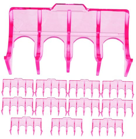 SAFIGLE 12Pcs Hair Perm Rods Holder Set High-Temperature Resistant Plastic Hair Roller Stands for Salon Use Sturdy Curling Tools for Hairdressing