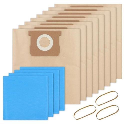 XOTCMHG Compatible pour Stanley Shop Vac 5-6 Sacs À Poussière Sacs Filtres Jetables Accessoires D'aspirateur 19-3100