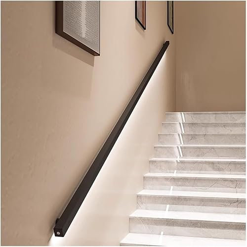ININOSNP Barandilla Flotante para escaleras Pasamanos for escaleras, pasamanos for escaleras Interiores, pasamanos LED con Sensor Corporal, pasamanos de Pared(100cm)