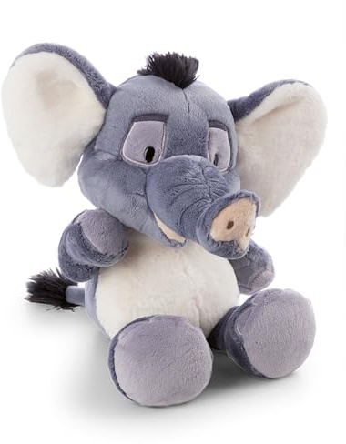 NICI Kuscheltier Elefant EL-Flora 35cm - grau - 62745 | Stofftier aus weichem Plüsch, niedliches Plüschtier zum Kuscheln und Spielen, für Kinder & Erwachsene, tolle Geschenkidee