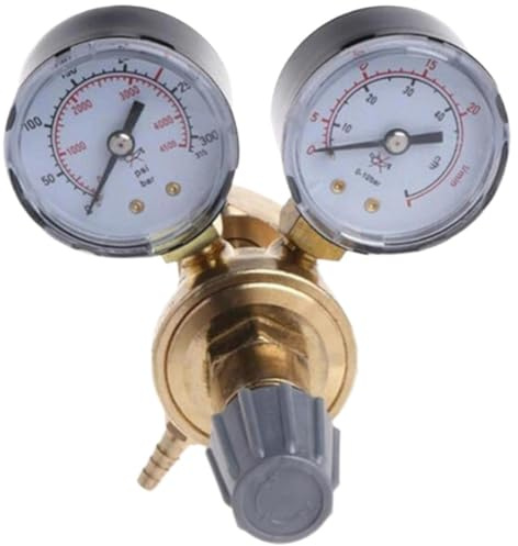 Tidevib All-Copper Argon Gasdruckminderer mit Innengewinde W218, 0-200 MPa Messbereich und 20 m³/h Durchflussmenge für und Sauerstoff
