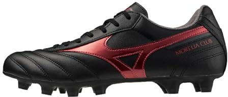 Mizuno Herren Fußballschuh Morelia II Club FG - P1GA2508, Farbe:schwarz/rot, Herren Schuhe:39