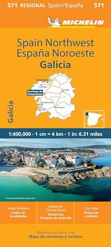Michelin Spain: Northwest, Galicia Map 571 (Maps/Regional (Michelin))