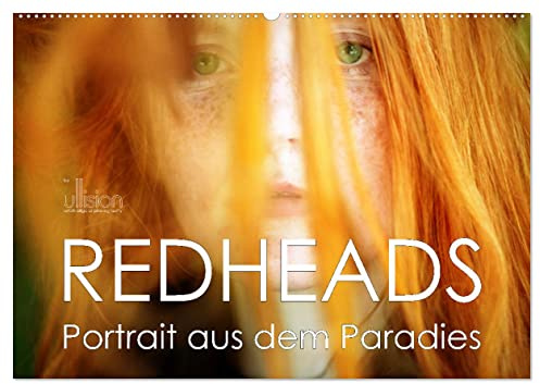 REDHEADS - Portrait aus dem Paradies (Wandkalender 2026 DIN A2 quer), CALVENDO Monatskalender: Stilvolle Portraits mit roten Haaren (CALVENDO Menschen)